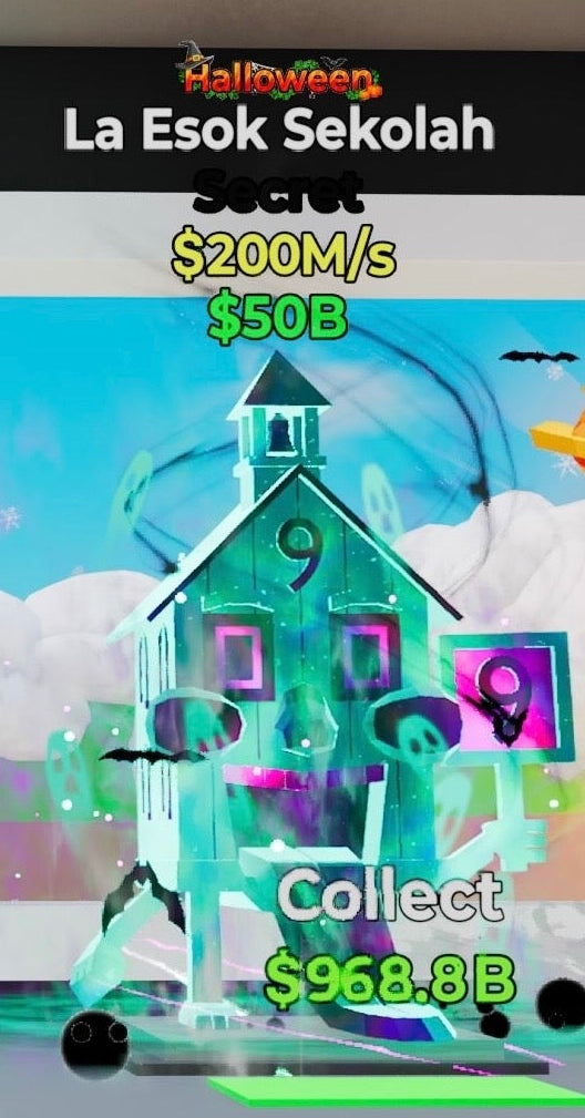 La Esok Sekolah Halloween - Steal the Brainrot - SAMPSHOP