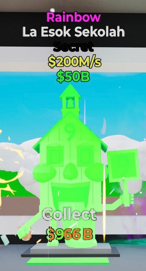 La Esok Sekolah Raimbow - Steal the Brainrot - SAMPSHOP