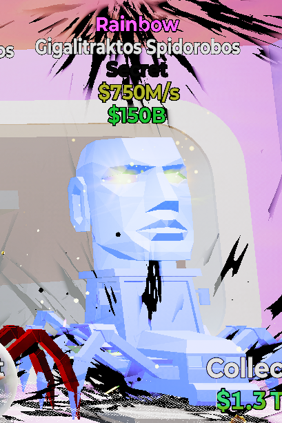 Gigalitraktos Spidorobos Raimbow - Steal the Brainrot - SAMPSHOP