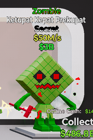 Ketupat Kepat Prekupat Zombie - Steal the Brainrot - SAMPSHOP