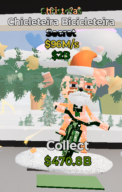 Chicleteira Bicicleteira Christmas - Steal the Brainrot -  SAMPSHOP