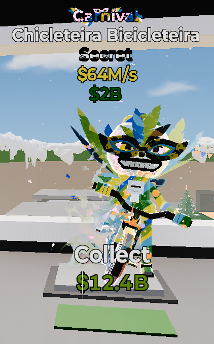 Chicleteira Bicicleteira Carnival - Steal the Brainrot -  SAMPSHOP