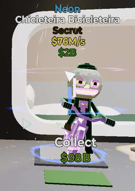 Chicleteira Bicicleteira Neon - Steal the Brainrot -  SAMPSHOP