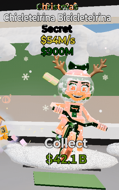 Chicleteirina Bicicleteirina Christmas - Steal the Brainrot -  SAMPSHOP