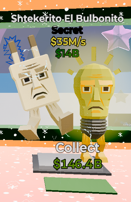Shtekerito El Bulbonito - Steal the Brainrot -  SAMPSHOP