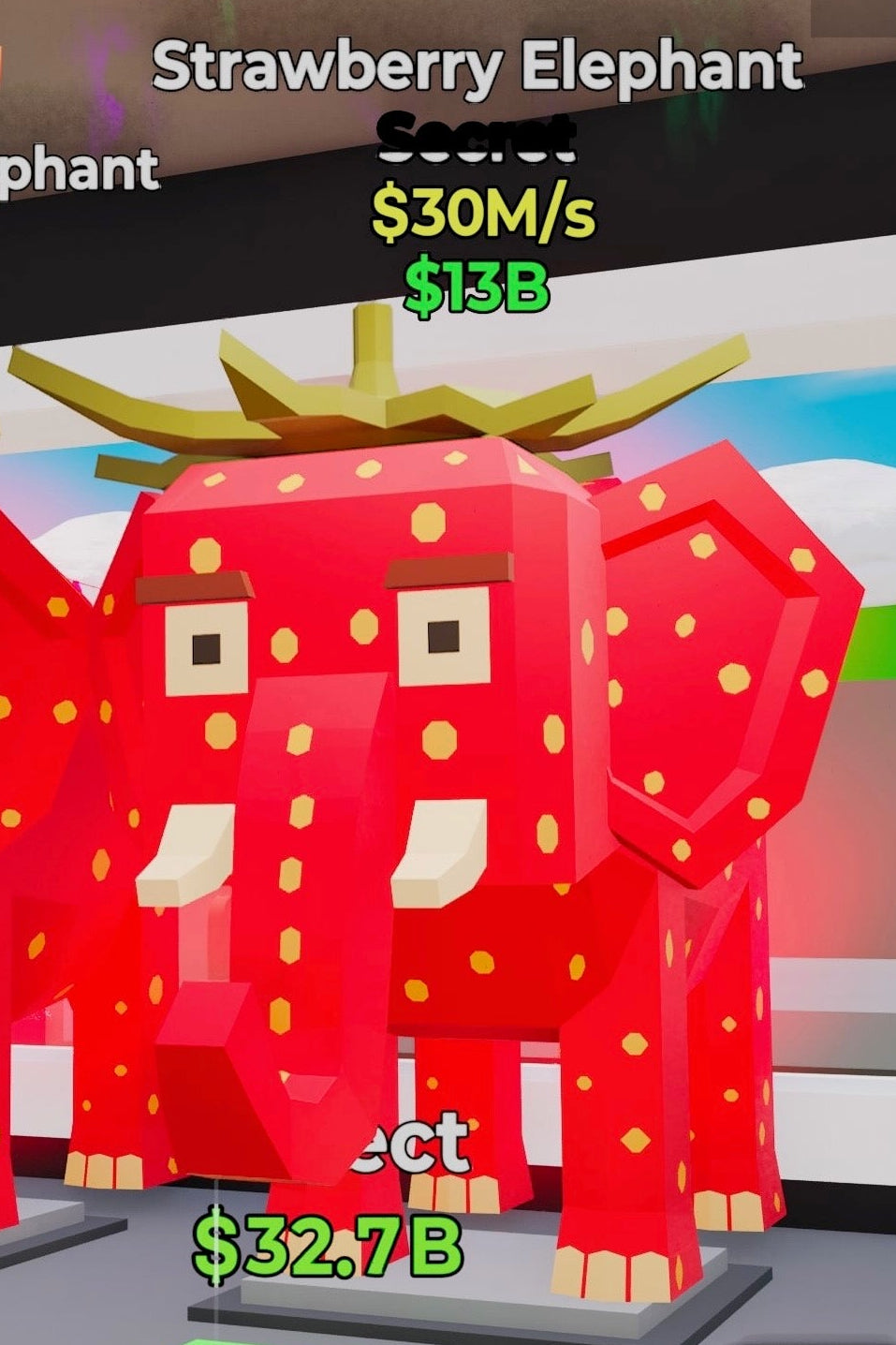 Strawberry Elephant Default - Steal the Brainrot -  SAMPSHOP