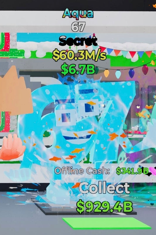 67 Aqua - Steal the Brainrot -  SAMPSHOP