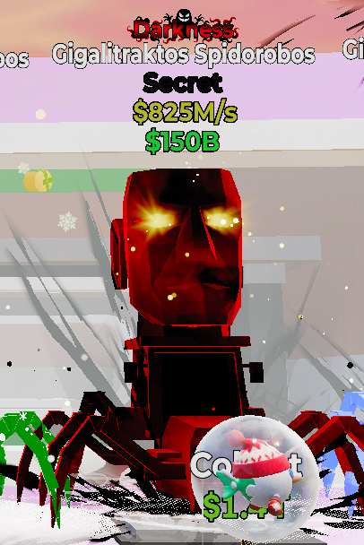 Gigalitraktos Spidorobos Darkness - Steal the Brainrot