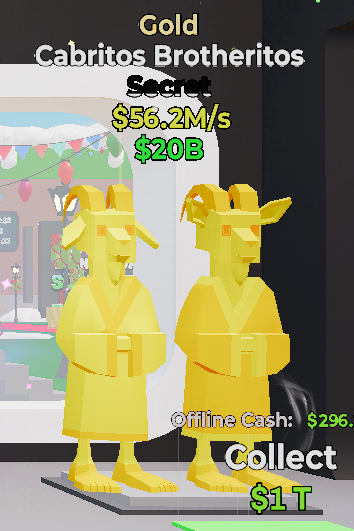 Cabritos Brotheritos Gold - Steal the Brainrot -  SAMPSHOP